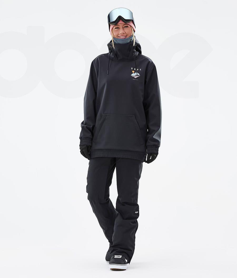 Black Women's Dope Yeti W Snowboard Jackets | NZ_D1426