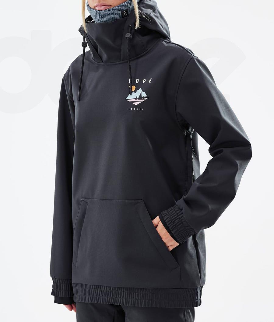 Black Women's Dope Yeti W Snowboard Jackets | NZ_D1426