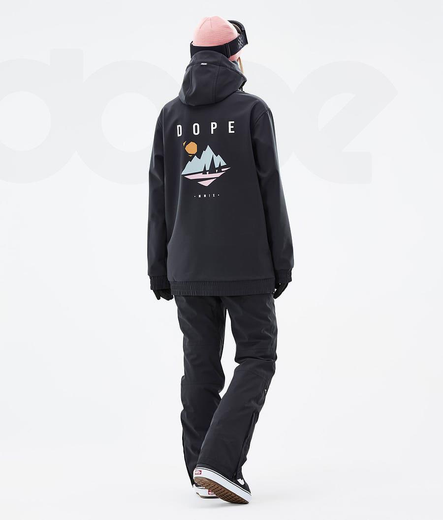Black Women's Dope Yeti W Snowboard Jackets | NZ_D1426