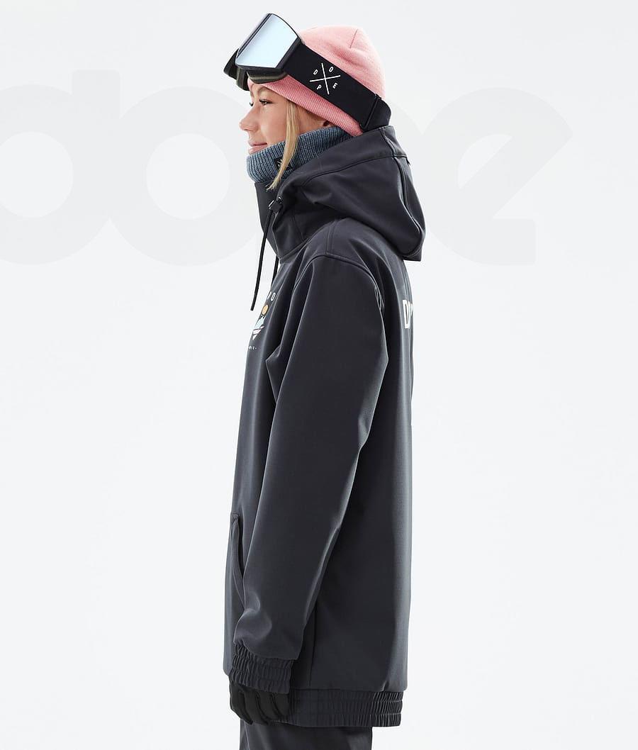 Black Women's Dope Yeti W Snowboard Jackets | NZ_D1426