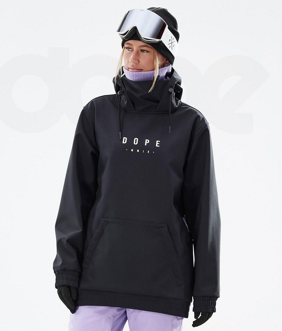 Black Women's Dope Yeti W Snowboard Jackets | NZ_D2254