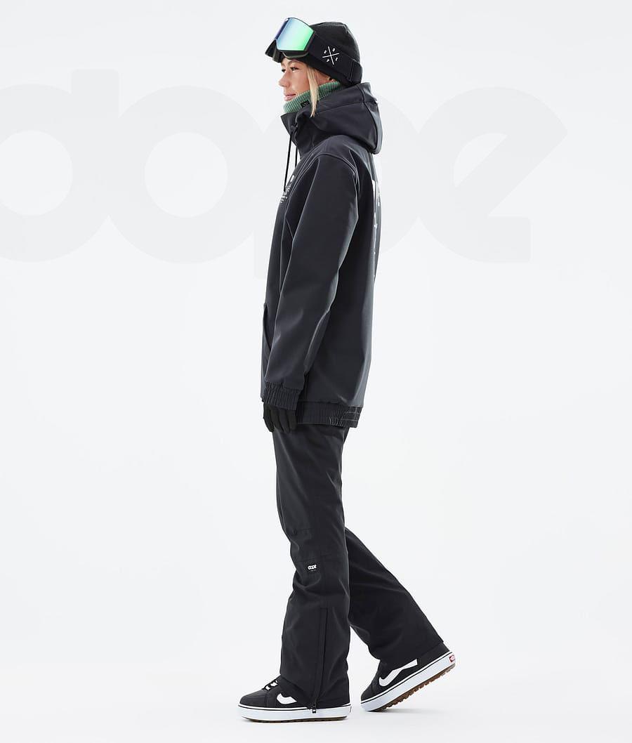 Black Women's Dope Yeti W Snowboard Jackets | NZ_D2450