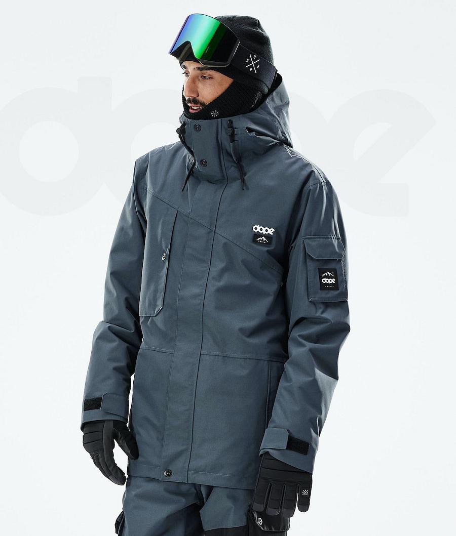 Blue Men\'s Dope Adept 2021 Snowboard Jackets | NZ_D1423