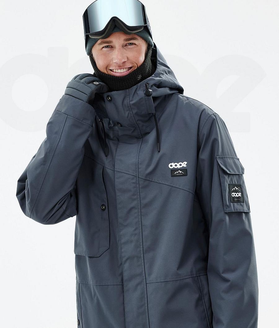 Blue Men's Dope Adept Snowboard Jackets | NZ_D1362