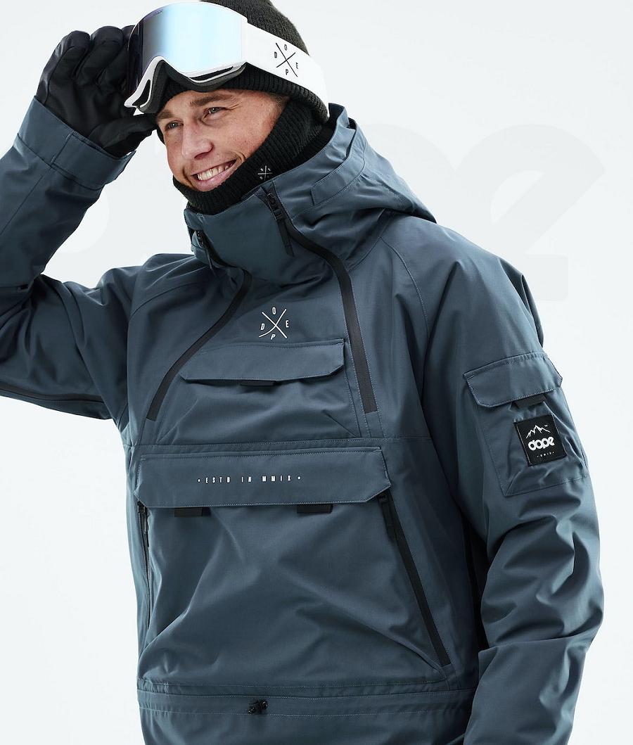 Blue Men's Dope Akin 2021 Snowboard Jackets | NZ_D2258