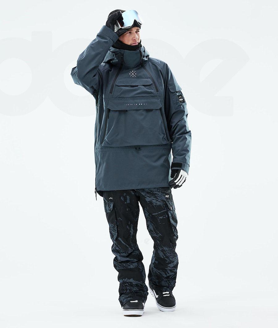 Blue Men's Dope Akin 2021 Snowboard Jackets | NZ_D2258