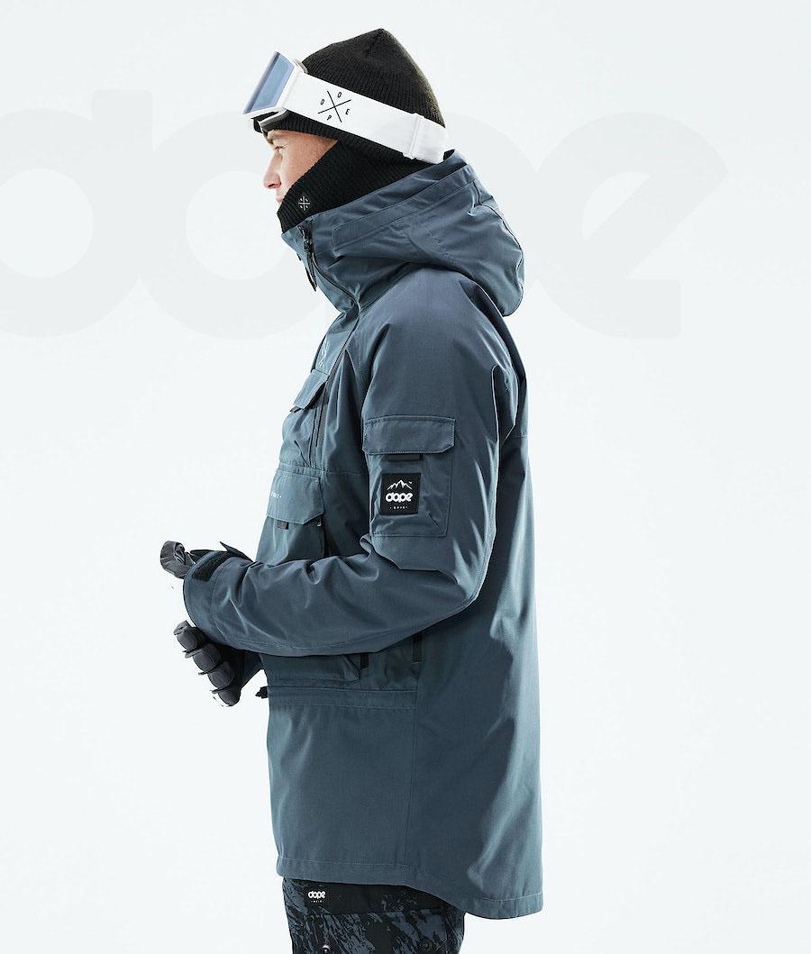 Blue Men's Dope Akin 2021 Snowboard Jackets | NZ_D2258