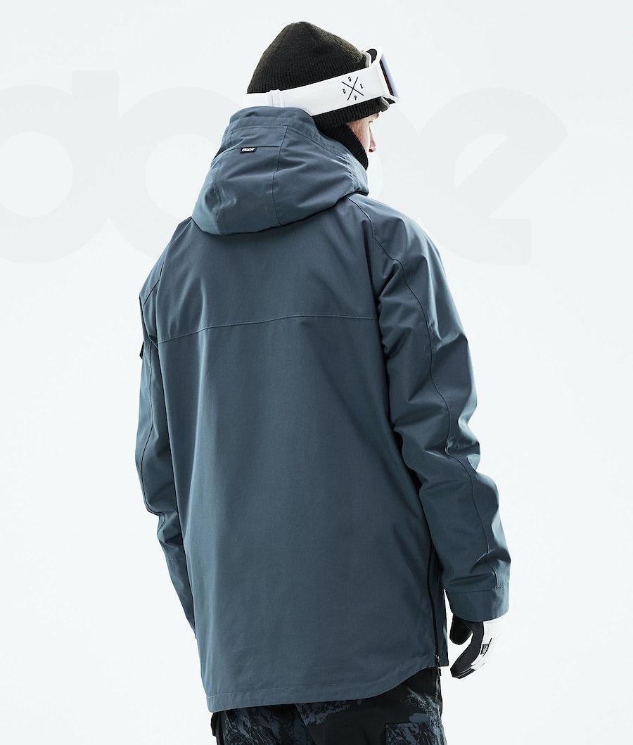 Blue Men's Dope Akin 2021 Snowboard Jackets | NZ_D2258