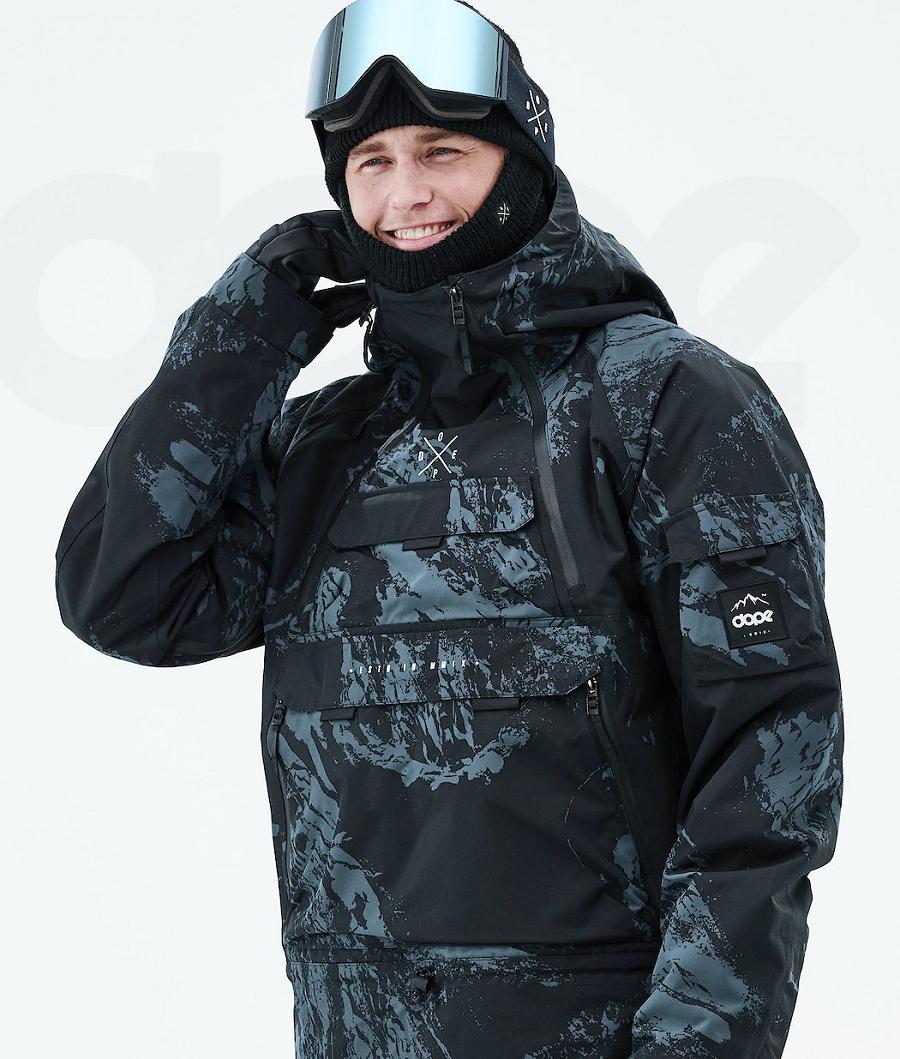 Blue Men's Dope Akin 2021 Snowboard Jackets | NZ_D2383