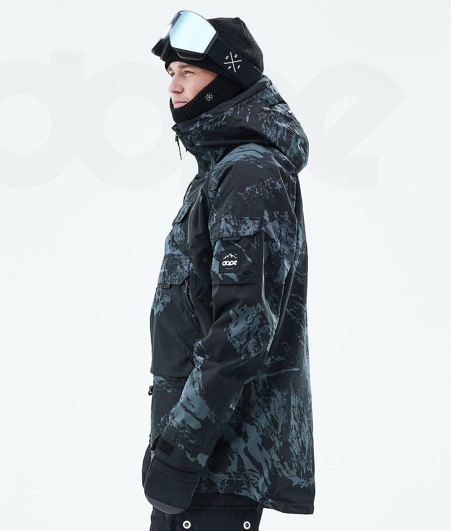 Blue Men's Dope Akin 2021 Snowboard Jackets | NZ_D2383