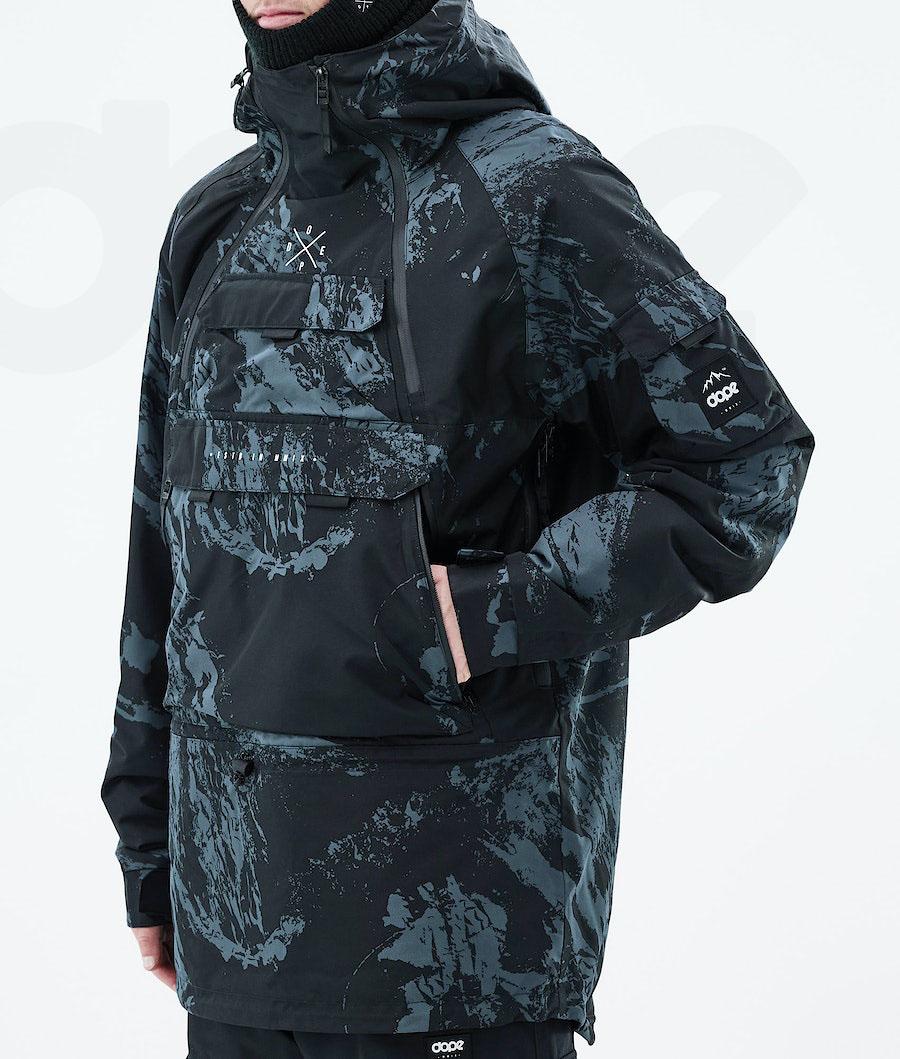 Blue Men's Dope Akin 2021 Snowboard Jackets | NZ_D2383