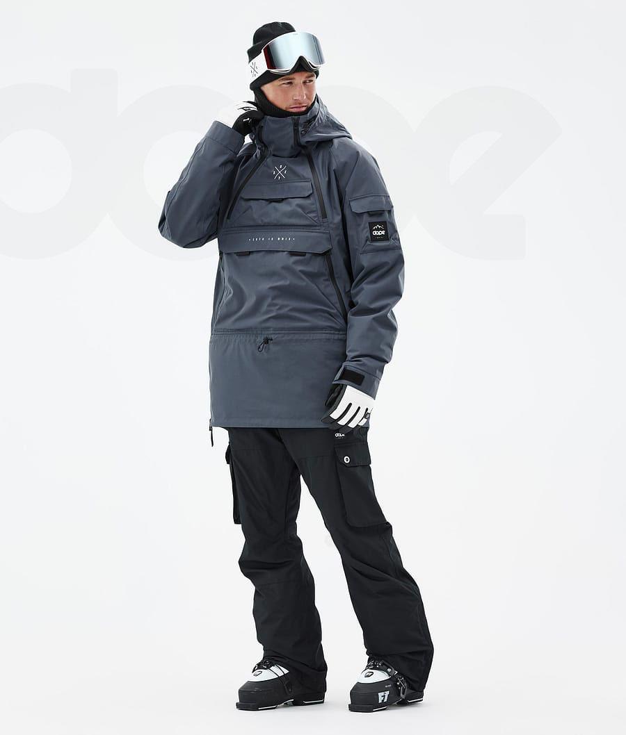 Blue Men's Dope Akin Ski Jackets | NZ_D1620