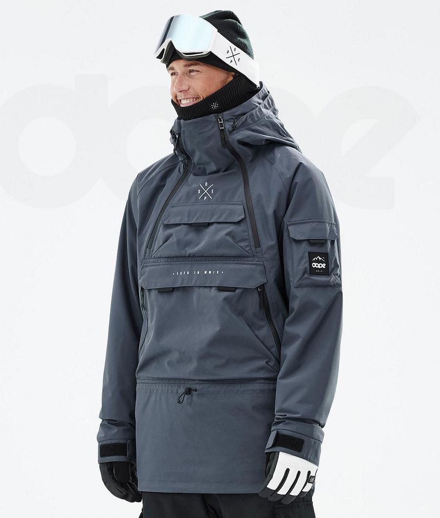 Blue Men\'s Dope Akin Ski Jackets | NZ_D1620
