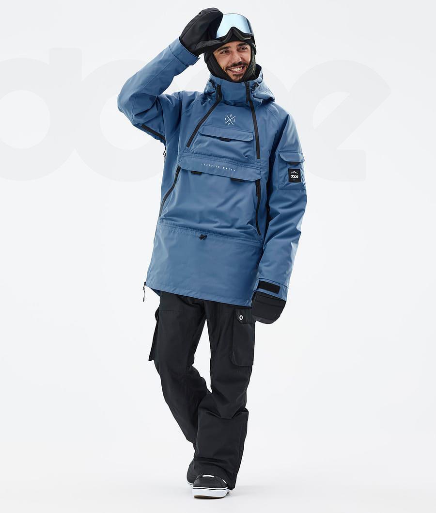 Blue Men's Dope Akin Snowboard Jackets | NZ_D1476