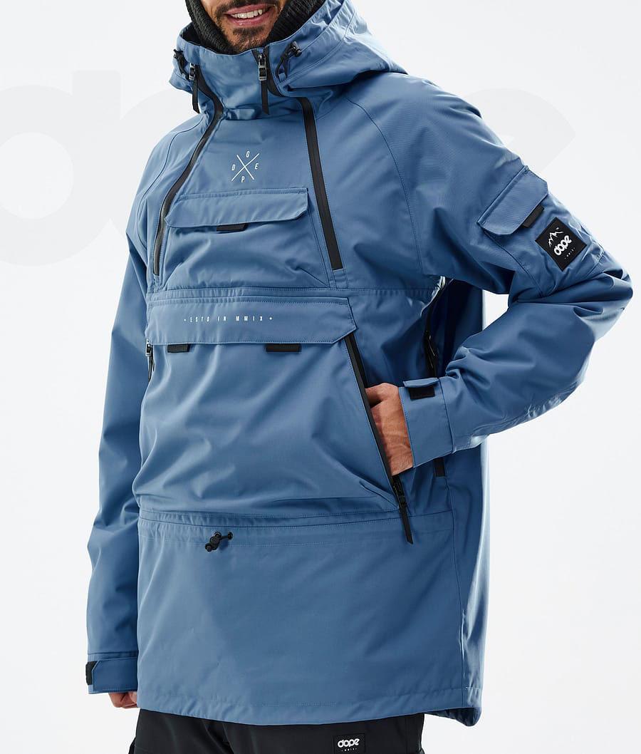 Blue Men's Dope Akin Snowboard Jackets | NZ_D1476