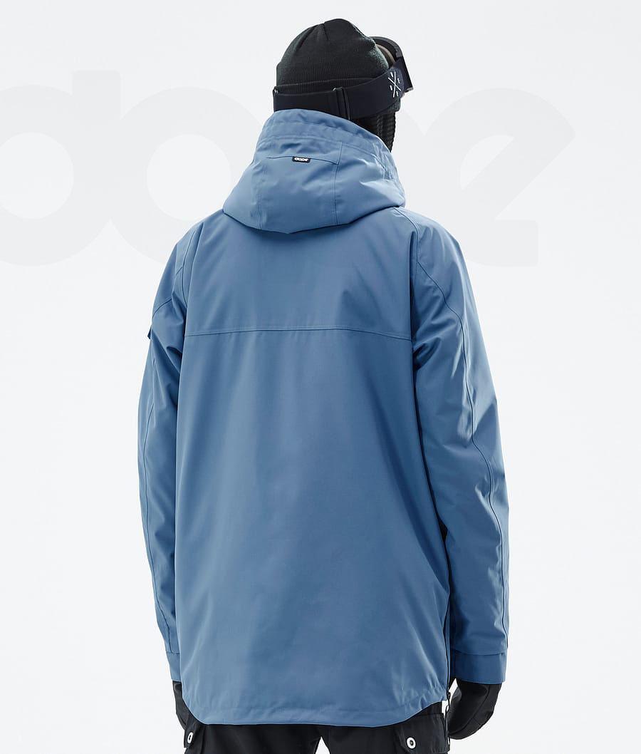 Blue Men's Dope Akin Snowboard Jackets | NZ_D1476