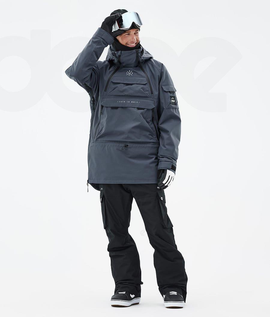 Blue Men's Dope Akin Snowboard Jackets | NZ_D2507
