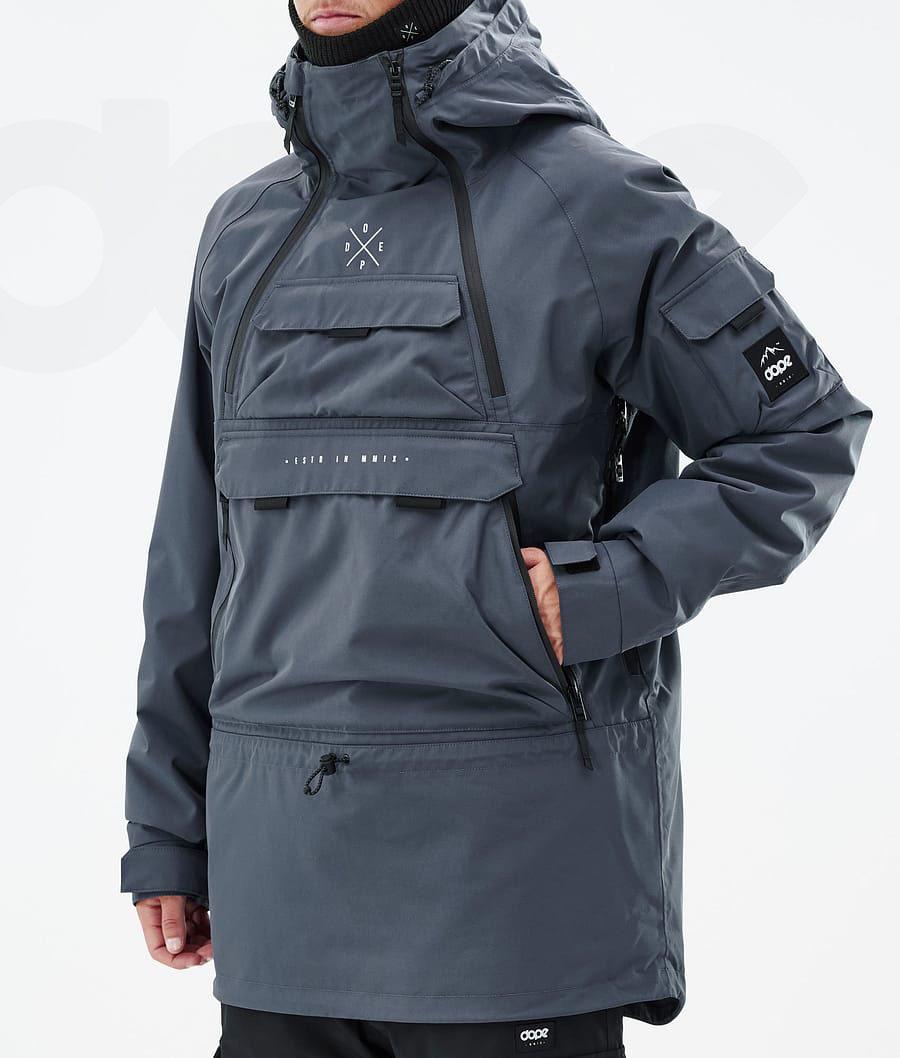 Blue Men's Dope Akin Snowboard Jackets | NZ_D2507