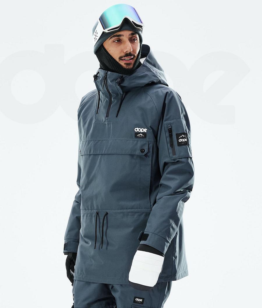 Blue Men\'s Dope Annok 2021 Snowboard Jackets | NZ_D1463