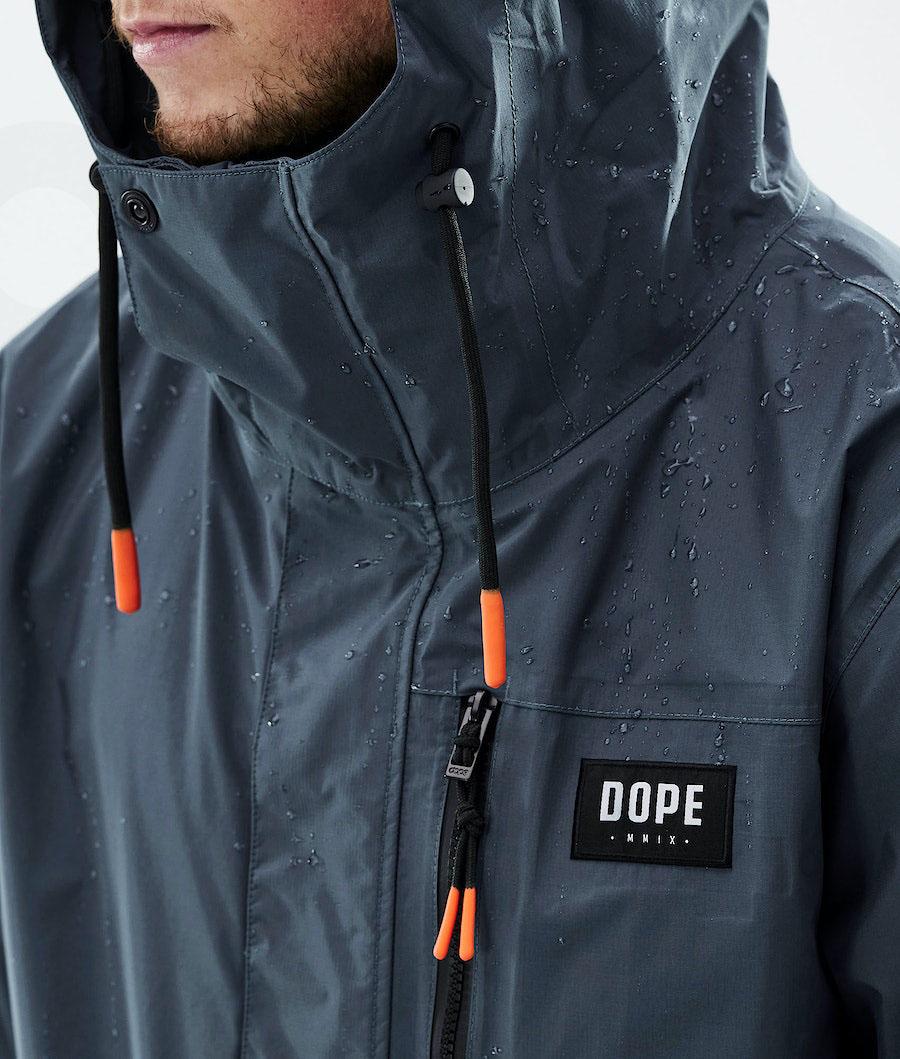 Blue Men's Dope Blizzard Light Full Zip Outdoor Jackets | NZ_D1448
