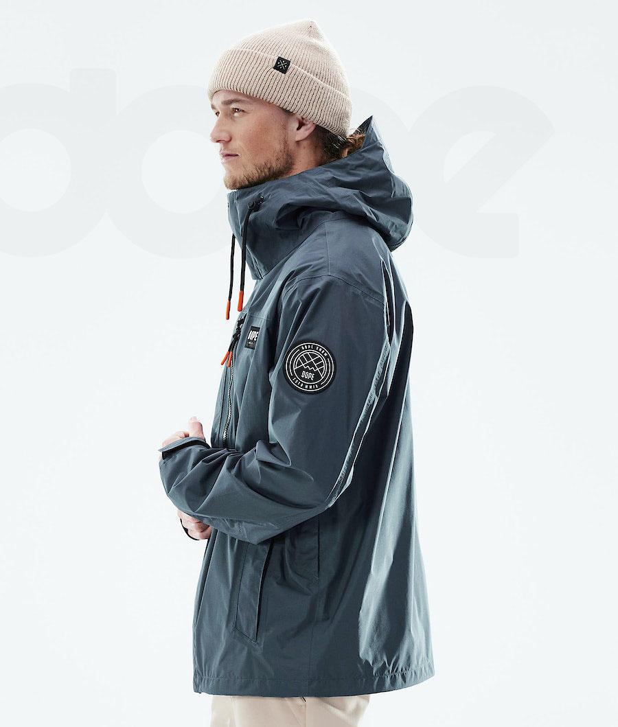 Blue Men's Dope Blizzard Light Full Zip Outdoor Jackets | NZ_D1448