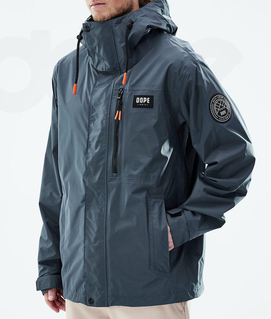 Blue Men's Dope Blizzard Light Full Zip Outdoor Jackets | NZ_D1448