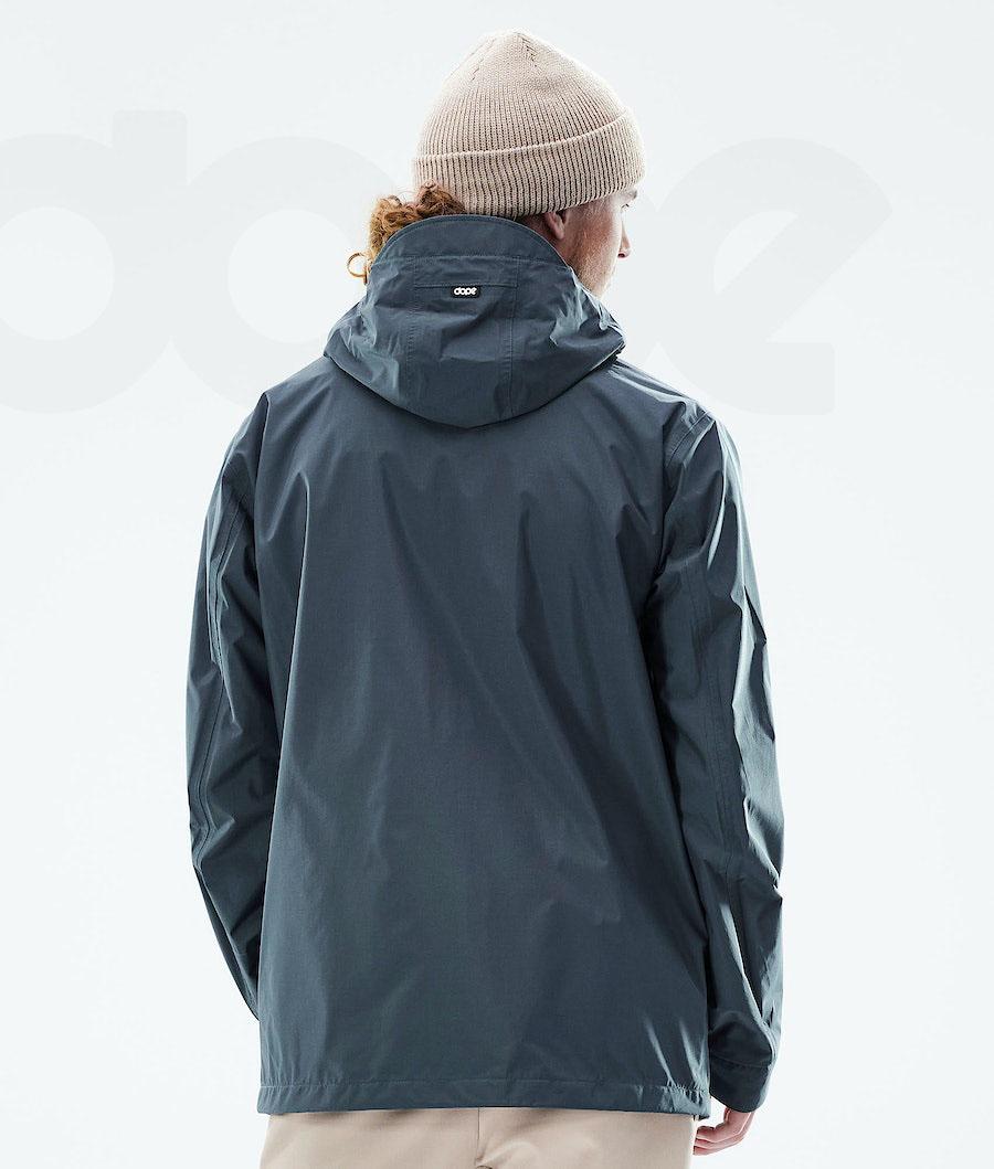 Blue Men's Dope Blizzard Light Full Zip Outdoor Jackets | NZ_D1448