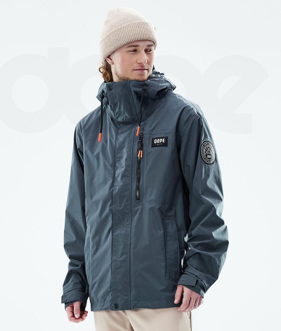 Blue Men\'s Dope Blizzard Light Full Zip Outdoor Jackets | NZ_D1448