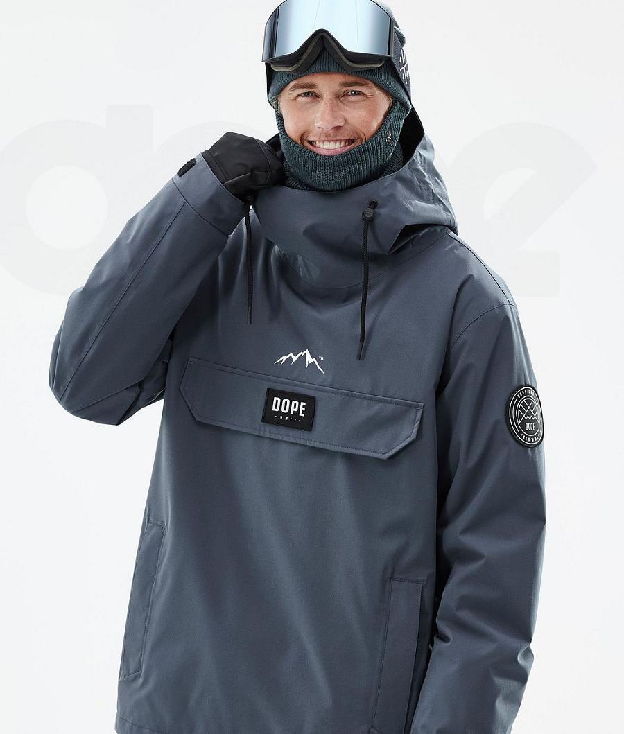 Blue Men's Dope Blizzard Ski Jackets | NZ_D1801