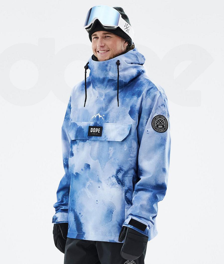 Blue Men\'s Dope Blizzard Snowboard Jackets | NZ_D1833