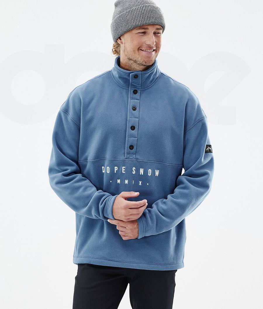 Blue Men's Dope Comfy Fleece | NZ_D1567
