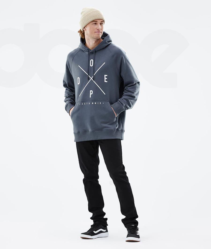Blue Men's Dope Common Hoodies | NZ_D1296