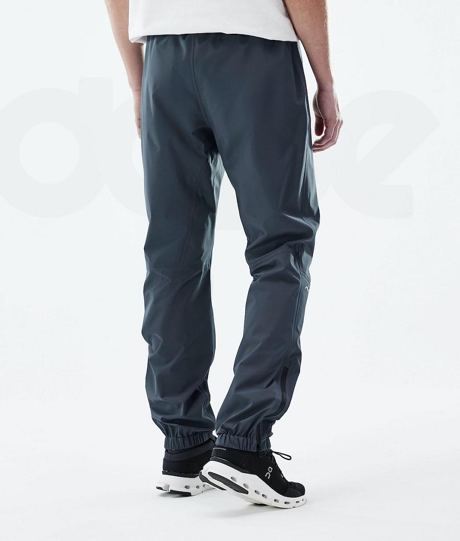 Blue Men's Dope Downpour Outdoor Pants | NZ_D1926