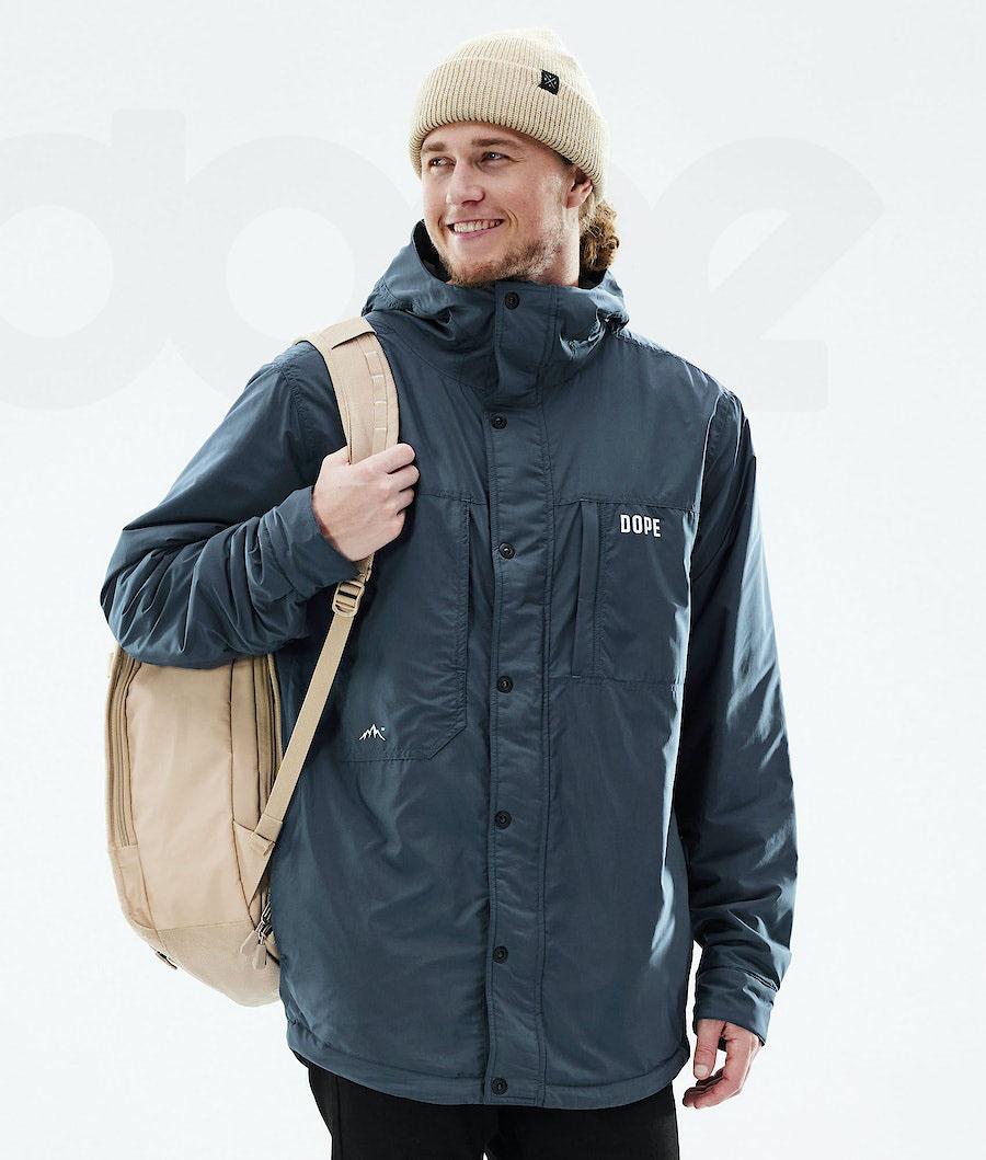 Blue Men's Dope Insulated Outdoor Jackets | NZ_D1018