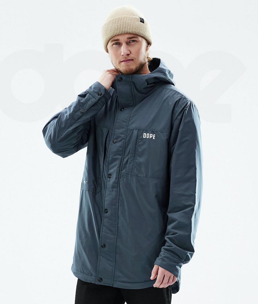 Blue Men\'s Dope Insulated Outdoor Jackets | NZ_D1018
