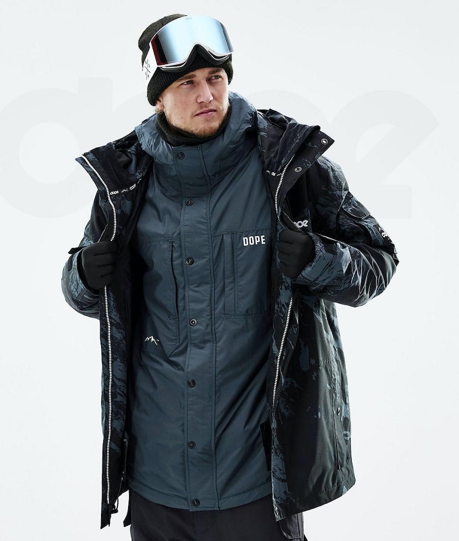 Blue Men's Dope Insulated Snowboard Jackets | NZ_D1236