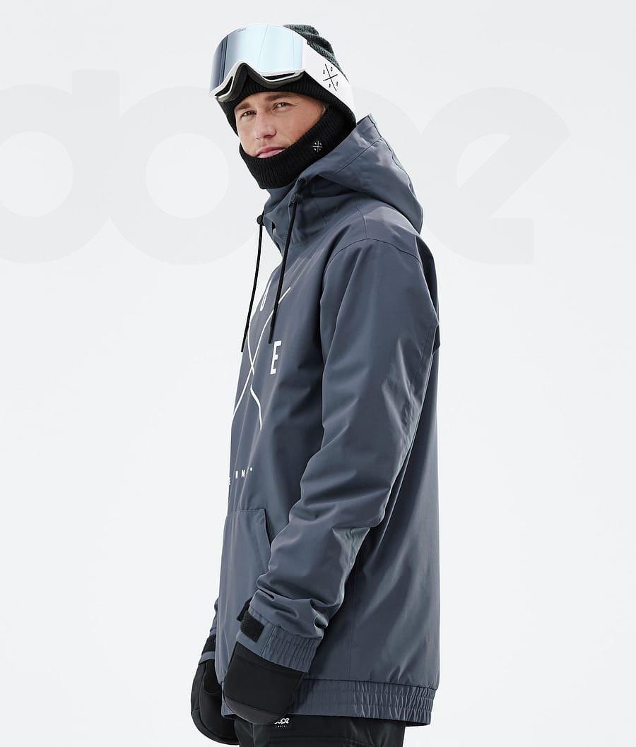 Blue Men's Dope Migoo Snowboard Jackets | NZ_D1663