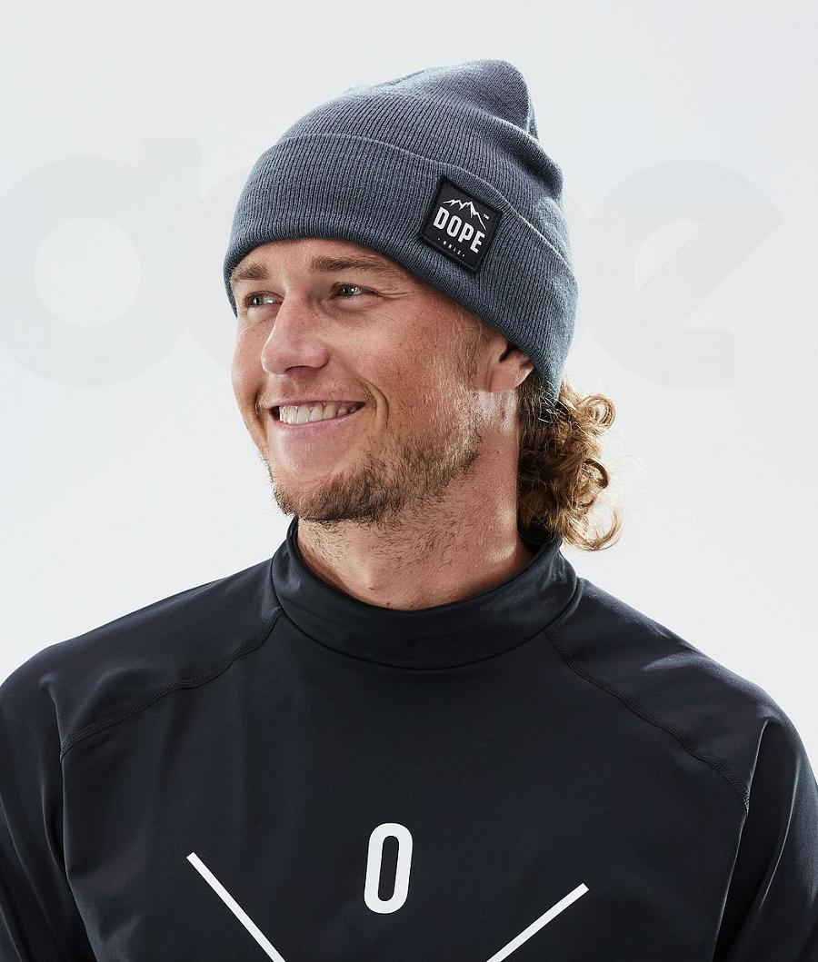 Blue Men's Dope Paradise Beanies | NZ_D1899