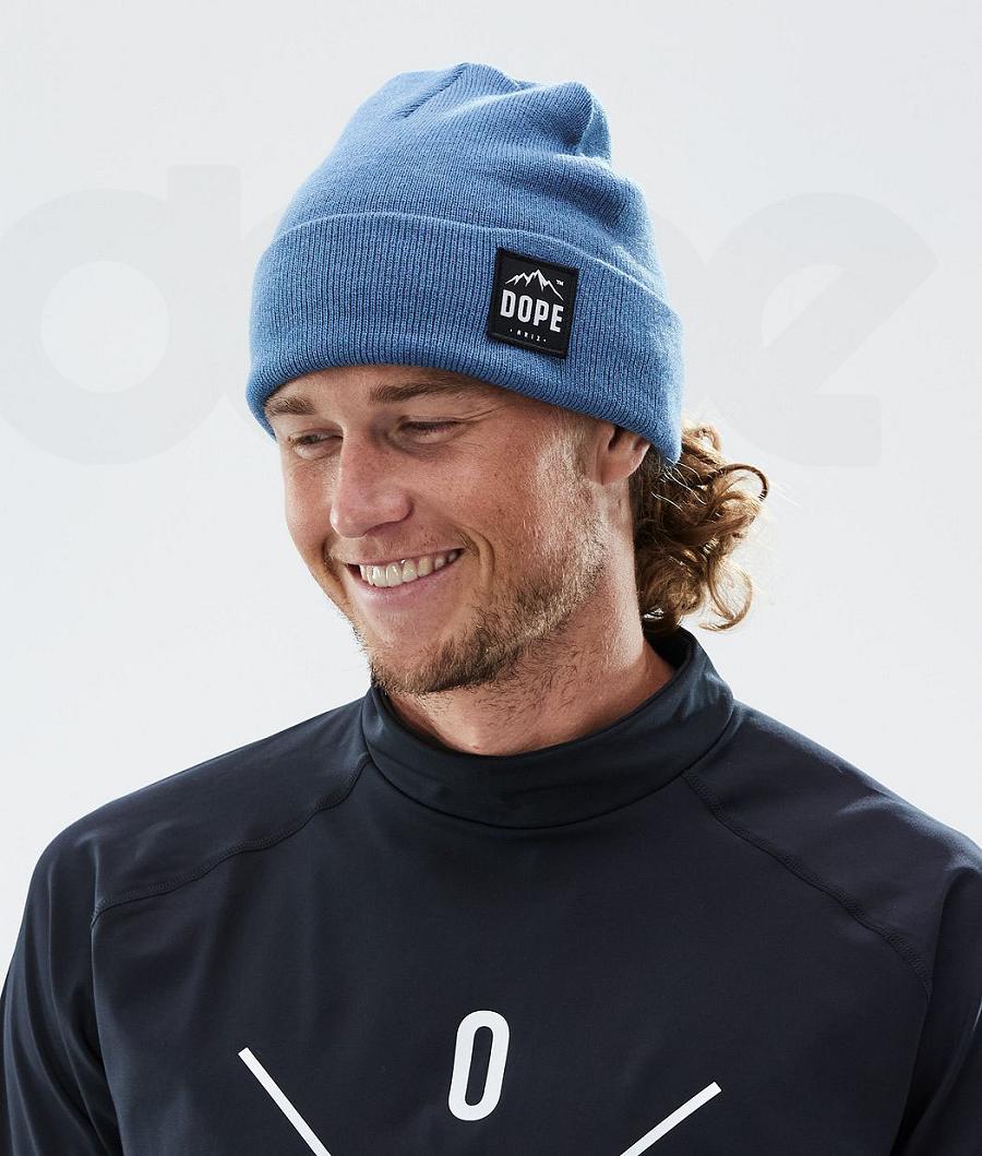 Blue Men's Dope Paradise Beanies | NZ_D2490