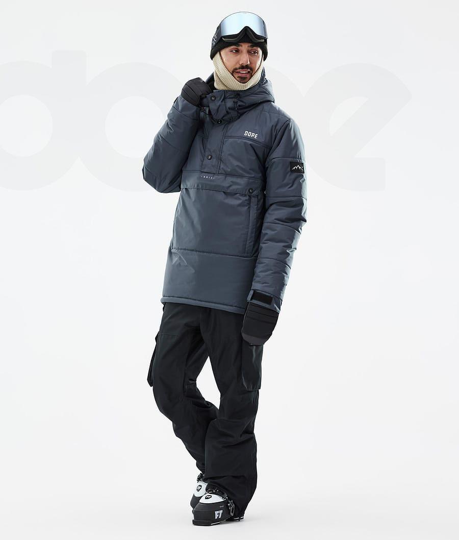 Blue Men's Dope Puffer Ski Jackets | NZ_D1995