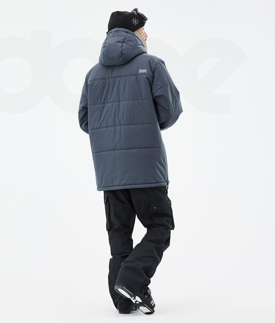 Blue Men's Dope Puffer Ski Jackets | NZ_D1995