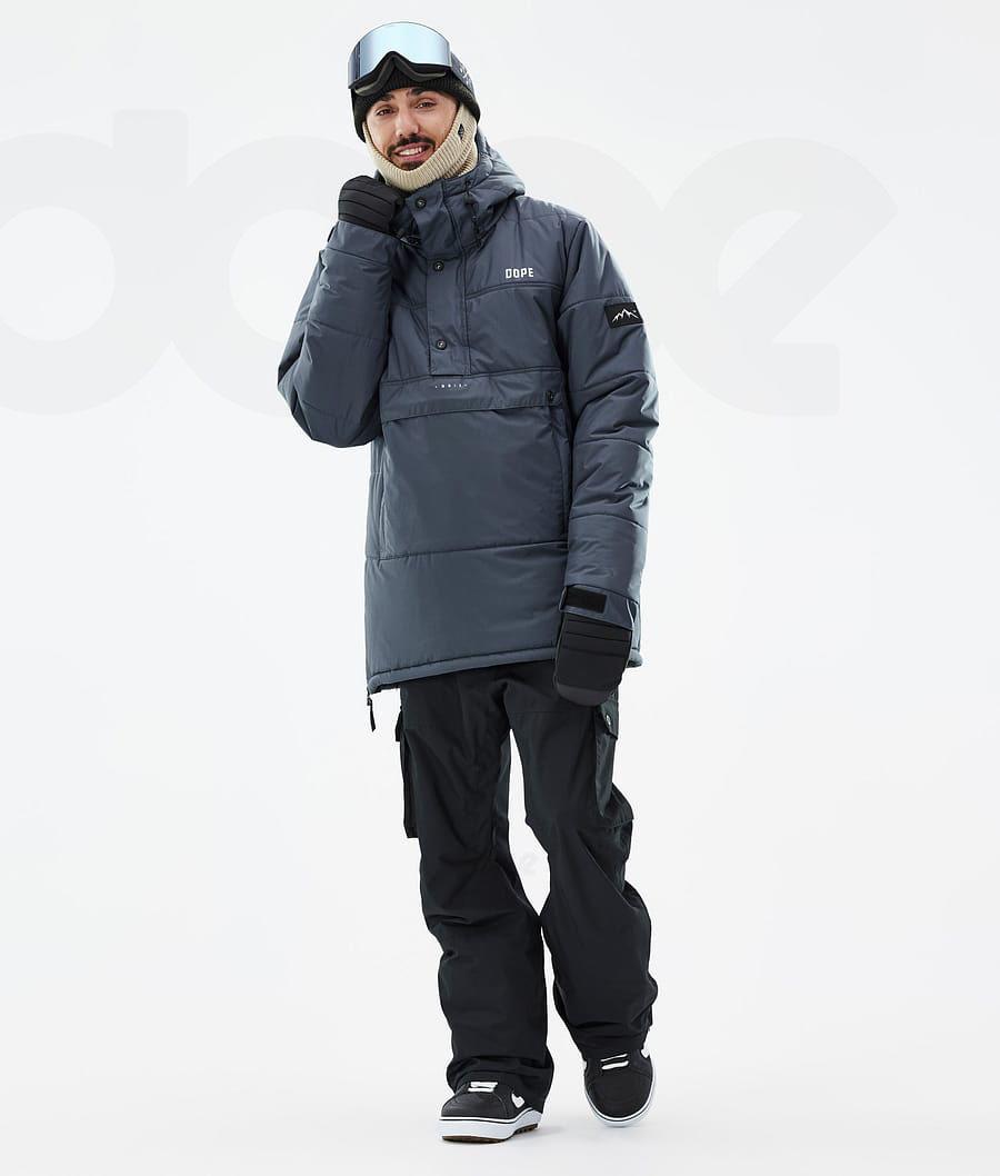 Blue Men's Dope Puffer Snowboard Jackets | NZ_D1044
