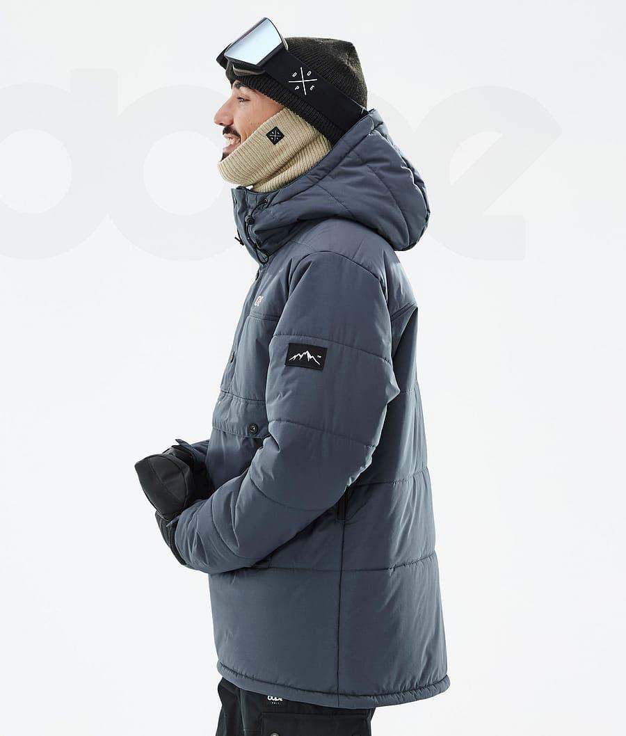 Blue Men's Dope Puffer Snowboard Jackets | NZ_D1044