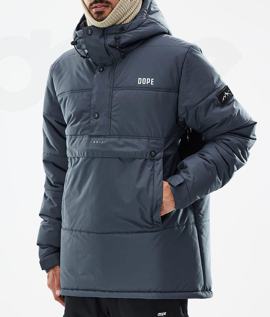 Blue Men's Dope Puffer Snowboard Jackets | NZ_D1044