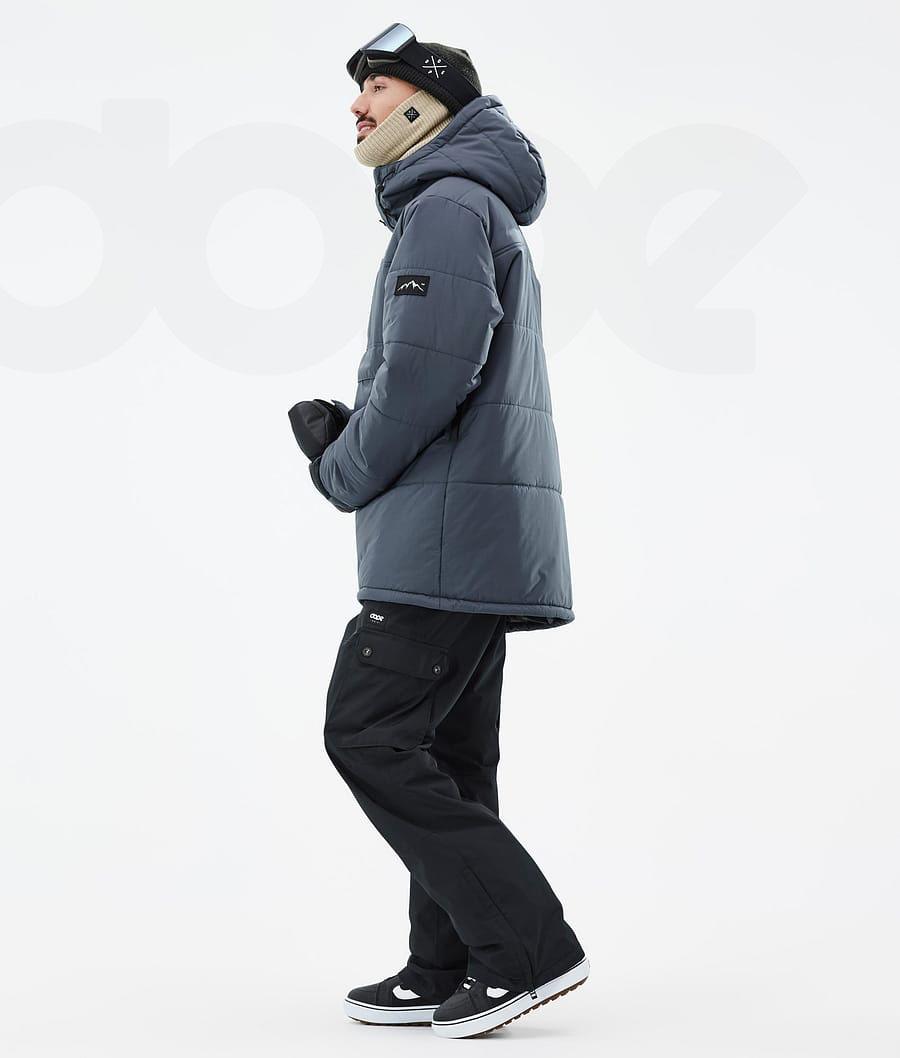 Blue Men's Dope Puffer Snowboard Jackets | NZ_D1044