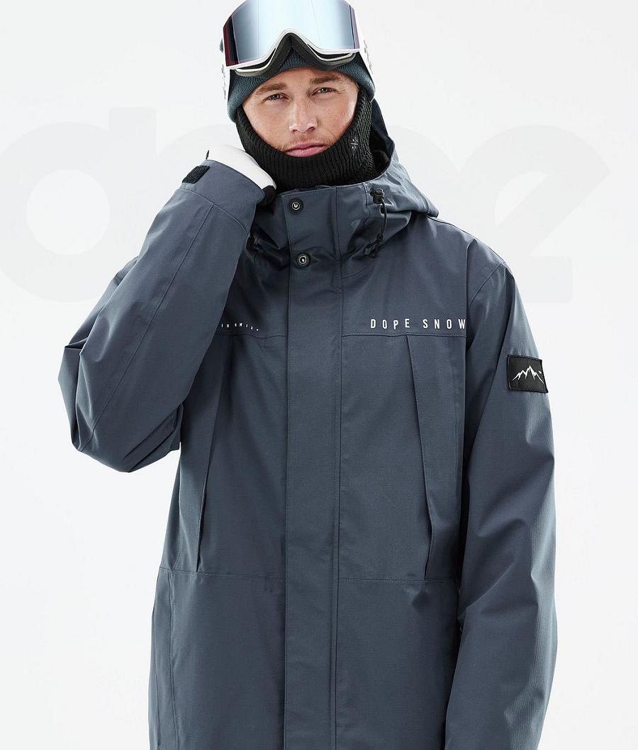Blue Men's Dope Ranger Snowboard Jackets | NZ_D1331
