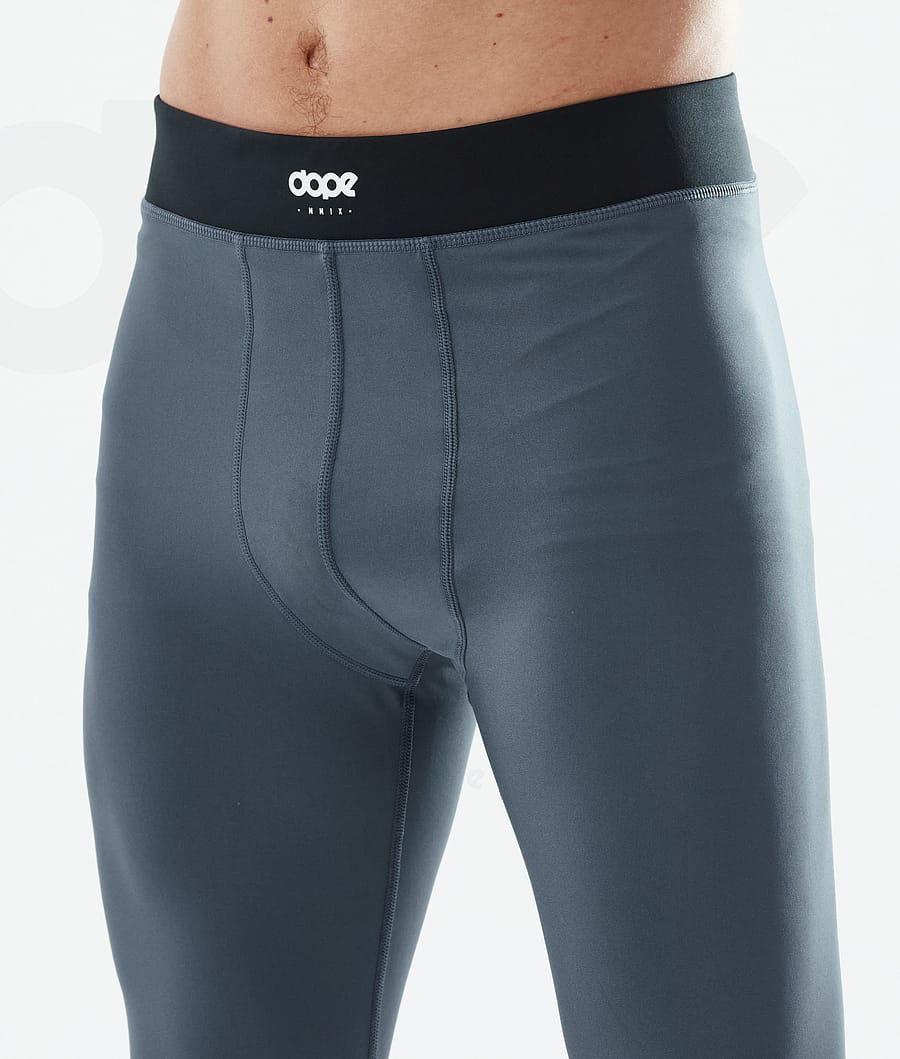Blue Men's Dope Snuggle Base Layer Pants | NZ_D1140