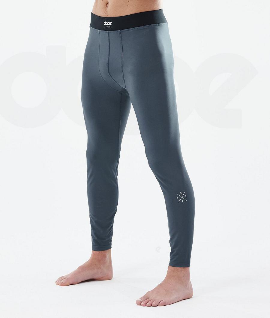Blue Men\'s Dope Snuggle Base Layer Pants | NZ_D1140