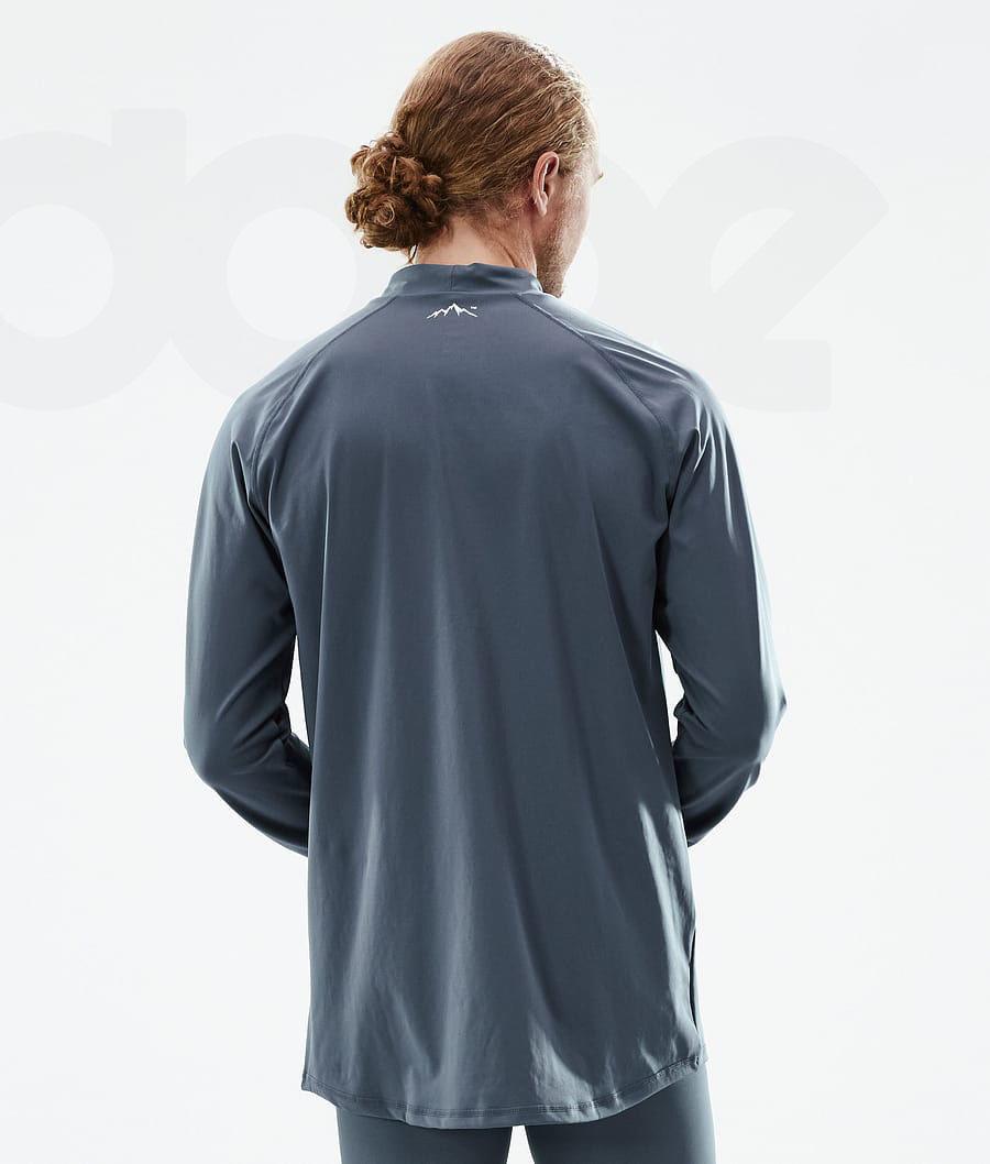 Blue Men's Dope Snuggle Base Layer Tops | NZ_D1927