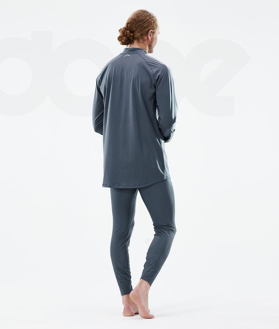 Blue Men's Dope Snuggle Base Layer Tops | NZ_D1927